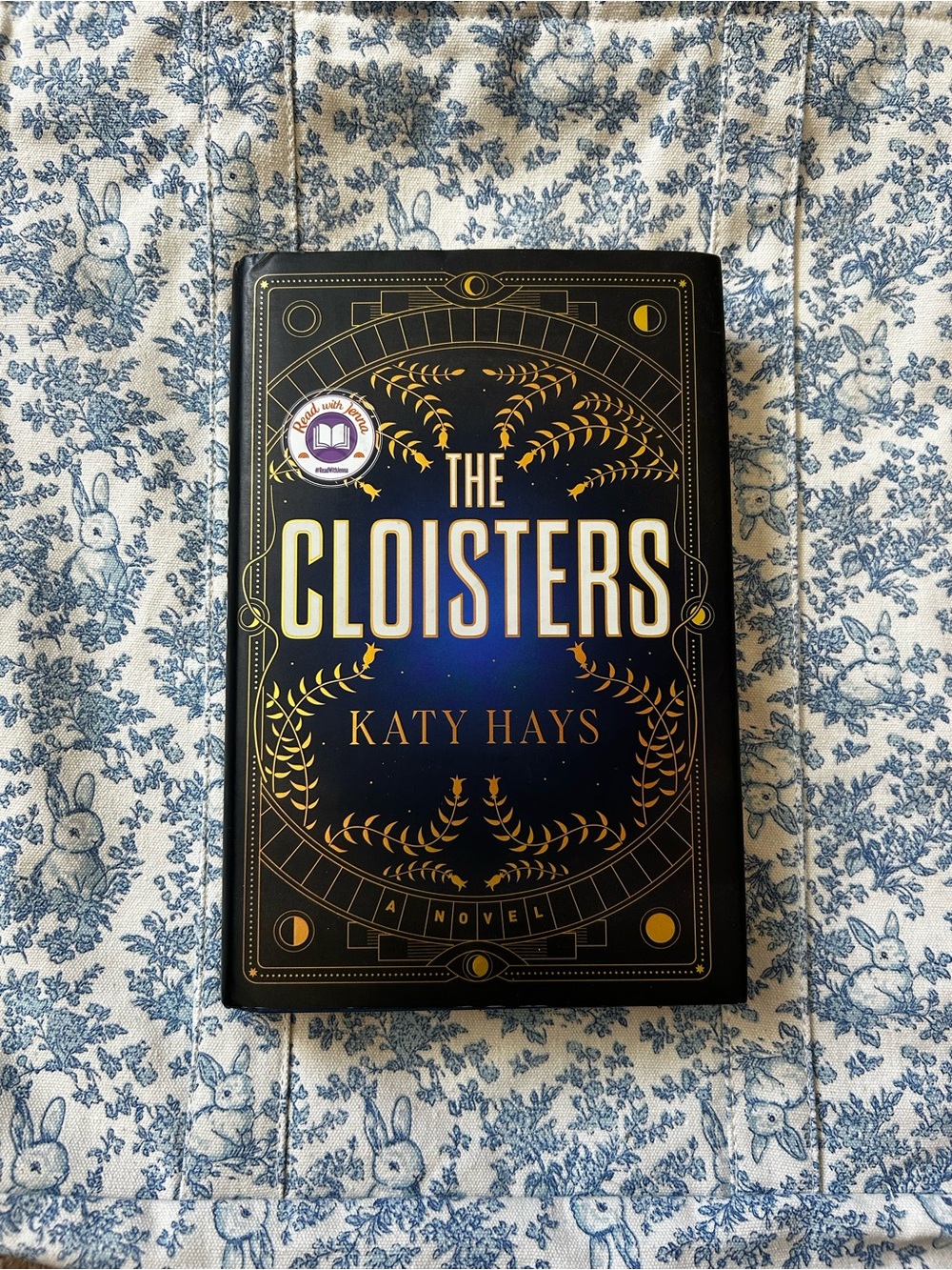 The Cloisters by Katy Hays - Decorative Navy & Gold Hardcover Book